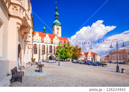 Tabor, Czech Republic. Zizka Square, medieval downtown, Bohemia. 126224942
