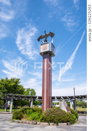 国営木曽三川公園「木曽三川公園センター」北ゾーンプロムナードの時計台 126225263