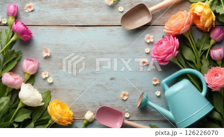 花のフレーム画像 126226070