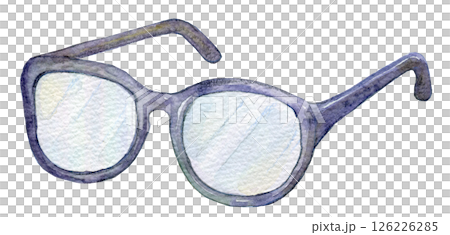 水彩插畫：戴眼鏡的生活 126226285