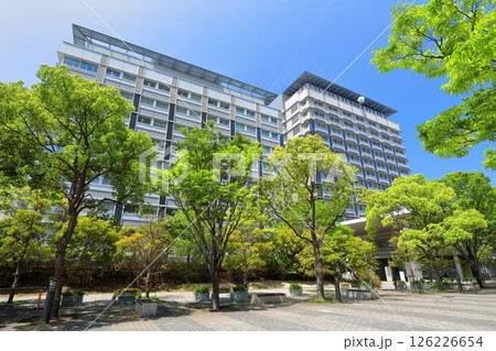 【香川県】晴天の高松サンポート合同庁舎(サンポート高松) 126226654