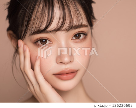 美肌女性のポートレート 126226695
