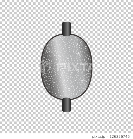 A fishing weight with a rubber tube A fishing weight with a rubber tube 126226746