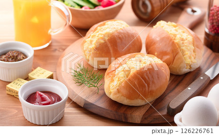 ロールパンサンド ( ロールパンの玉子サンド ) ロールパンサンド ( ロールパンの玉子サンド ) 126226761