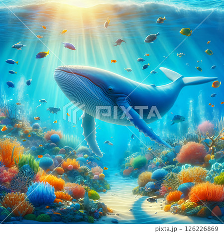 かわいいクジラ 126226869