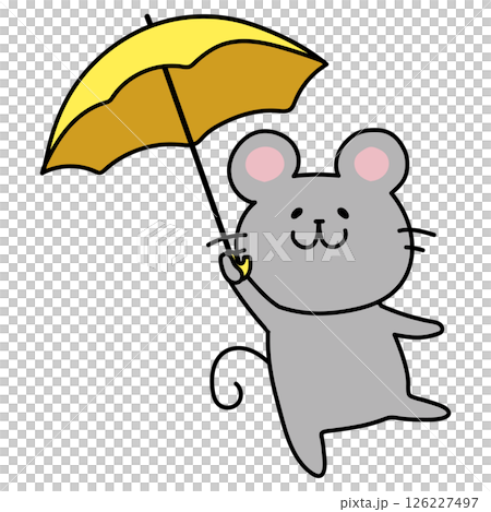 老鼠拿著傘 126227497