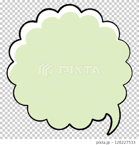 線画手書き風のシンプルな吹き出し 沢山のふわふわ雲型 しっぽ右 おしゃれカラー 線画手書き風のシンプルな吹き出し 沢山のふわふわ雲型 しっぽ右 おしゃれカラー 126227533