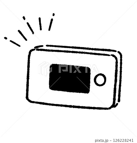 モバイルwifiルーターのシンプルなイラスト 126228241
