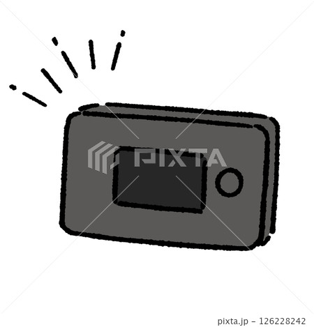 モバイルwifiルーターのシンプルなイラスト 126228242