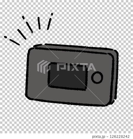モバイルwifiルーターのシンプルなイラスト 126228242