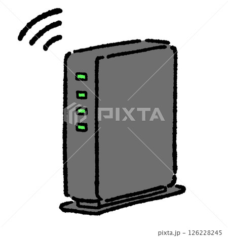 wifiルーターのシンプルなイラスト wifiルーターのシンプルなイラスト 126228245