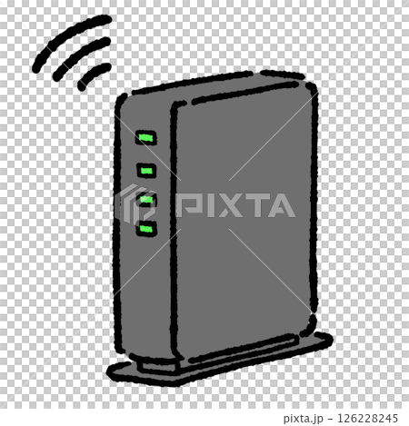 wifiルーターのシンプルなイラスト wifiルーターのシンプルなイラスト 126228245