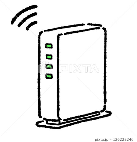 wifiルーターのシンプルなイラスト 126228246