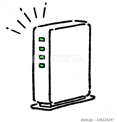 wifiルーターのシンプルなイラスト wifiルーターのシンプルなイラスト 126228247