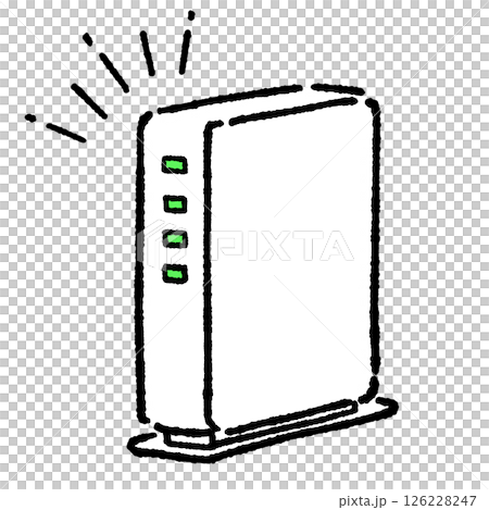 wifiルーターのシンプルなイラスト wifiルーターのシンプルなイラスト 126228247