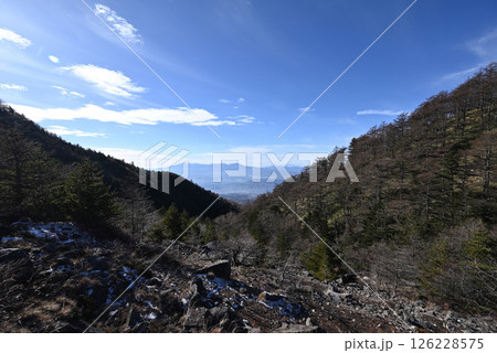 冬の黒斑山登山、浅間山、群馬県、長野県 冬の黒斑山登山、浅間山、群馬県、長野県 126228575