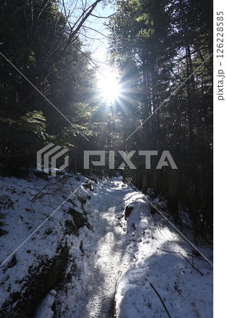 冬の黒斑山登山、浅間山、群馬県、長野県 126228585