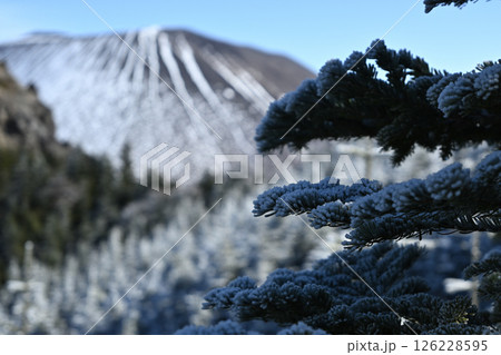 冬の黒斑山登山、浅間山、群馬県、長野県 126228595