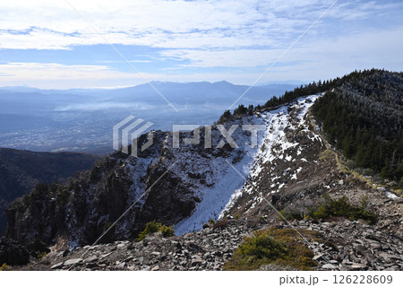 冬の黒斑山登山、浅間山、群馬県、長野県 126228609