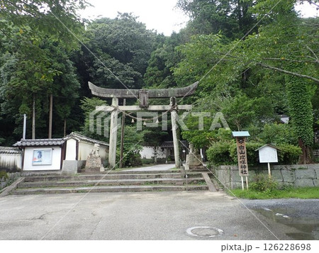 山口県岩国市にあり清和天皇の時代に社殿が建立されたと伝わる白山比咩神社(しらやまひめじんじゃ) 山口県岩国市にあり清和天皇の時代に社殿が建立されたと伝わる白山比咩神社(しらやまひめじんじゃ) 126228698