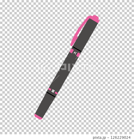 ピンクの蛍光ペン 126229024