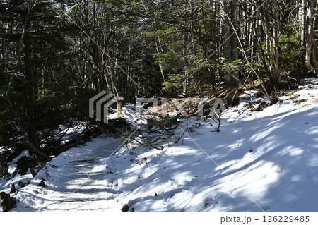 冬の黒斑山登山、浅間山、群馬県、長野県 126229485