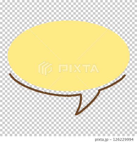 A simple and stylish round speech bubble 126229994