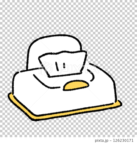 ウェットティッシュのシンプルなイラスト 126230171