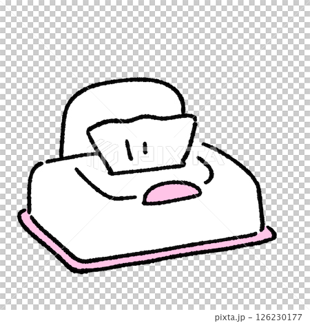 濕紙巾的簡單圖示 濕紙巾的簡單圖示 126230177