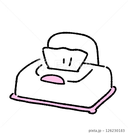 ウェットティッシュのシンプルなイラスト 126230183