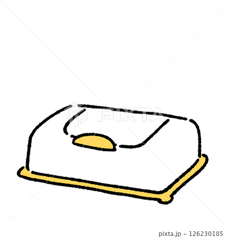 ウェットティッシュのシンプルなイラスト 126230185