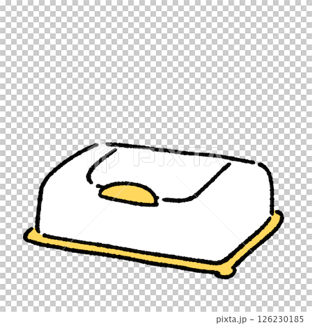 ウェットティッシュのシンプルなイラスト 126230185