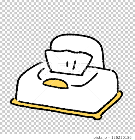 Simple illustration of wet tissue Simple illustration of wet tissue 126230186