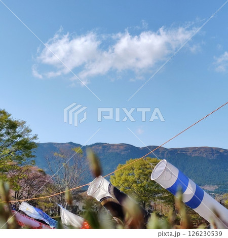 鯉のぼりと阿蘇外輪山 鯉のぼりと阿蘇外輪山 126230539