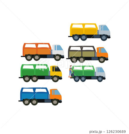 Garbage truck Garbage truck 126230689