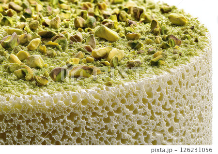 Pistachio Dessert Close-Up with Texture. AI-generated item 126231056