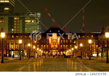 東京駅,丸の内界隈の夜景 126231738