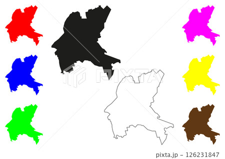 Jetpur city (Republic of India, State of Gujarat) map vector illustration, scribble sketch Jetpur Navagadh map Jetpur city (Republic of India, State of Gujarat) map vector illustration, scribble sketch Jetpur Navagadh map 126231847