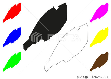 Machilipatnam city (Republic of India, State of Andhra Pradesh) map vector illustration, scribble sketch Masulipatnam and Bandar map Machilipatnam city (Republic of India, State of Andhra Pradesh) map vector illustration, scribble sketch Masulipatnam and Bandar map 126232294