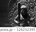 不動明王の仏像(モノクロVer) 126232395