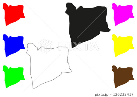 Moga city (Republic of India, State of Punjab) map vector illustration, scribble sketch Moga map Moga city (Republic of India, State of Punjab) map vector illustration, scribble sketch Moga map 126232417