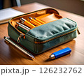 机の上の文房具 126232762