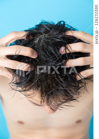 ミドル男性の髪の毛 ミドル男性の髪の毛 126232880