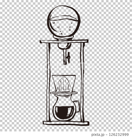 Cold brew coffee, coffee, cafe, line drawing, illustration Cold brew coffee, coffee, cafe, line drawing, illustration 126232999