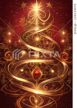 ルージュスパイラル ― 深紅に輝くクリスマスツリー	 126234070