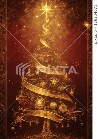 ルージュスパイラル ― 深紅に輝くクリスマスツリー	 126234071