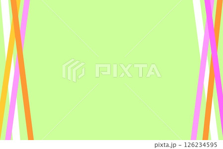 幾何学模様　フレーム　線　ライン　パステルカラー 126234595