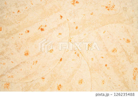 taco tortilla or pita lavash flat bread background taco tortilla or pita lavash flat bread background 126235488