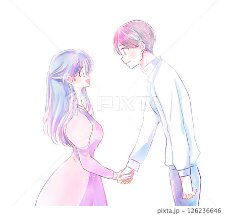 握手する男女 126236646