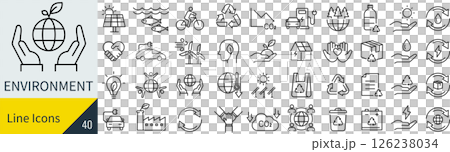 環境に関するアイコンセット 環境に関するアイコンセット 126238034